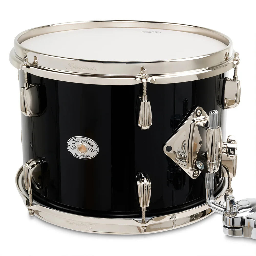 SLINGERLAND Studio King Outfit Del Norte Black Lacquer 4 Parça (18B/12T/14F/14S) Akustik Davul Seti