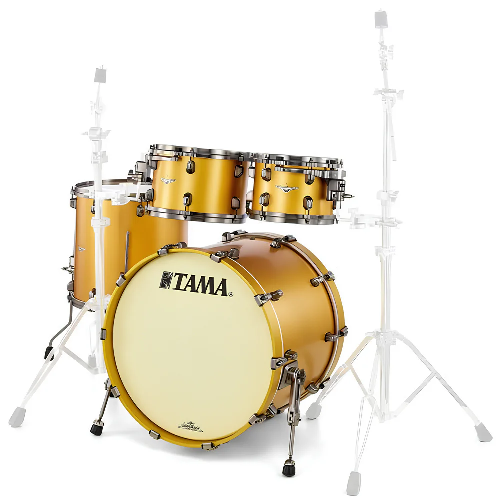TAMA MA42TZUS-SAM Starclassic Maple Satin Aztec Gold Metallic 4 Parça (22B/10T/12T/16F) Akustik Davul Seti