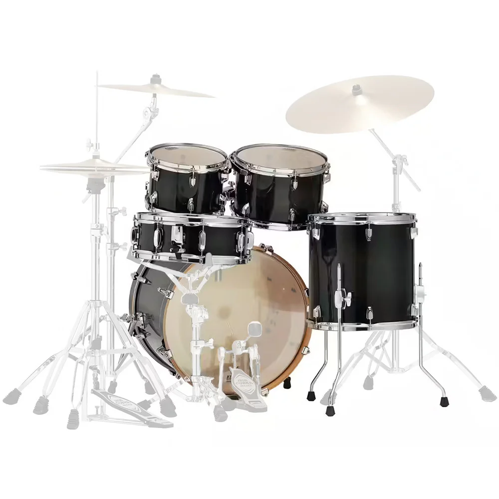 TAMA CL50RS-TPB Superstar Classic Transparent Black Burst 5 Parça (20B/10T/12T/14F/14S) Akustik Davul Seti