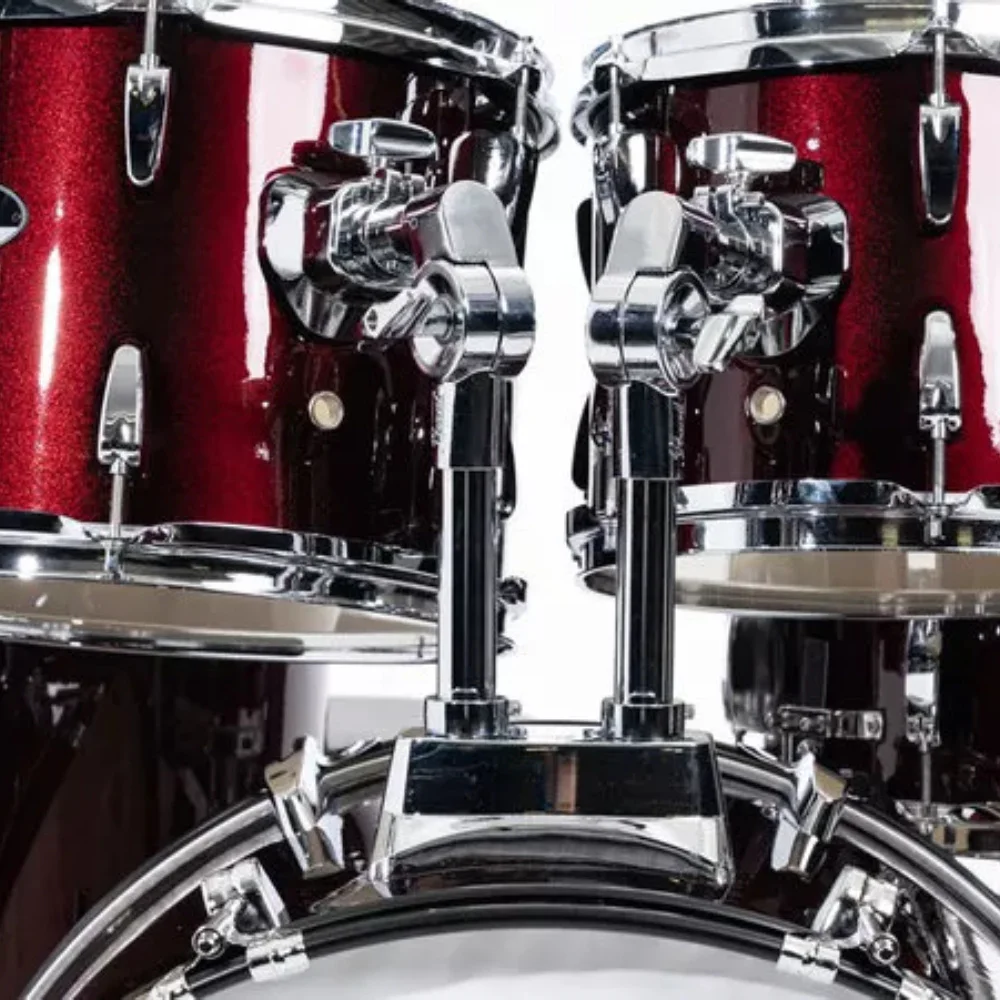 PEARL RS525SC/C91 Roadshow Wine Red 5 Parça (22B/10T/12T/16F/14S) Aksamlı ve Sabian Solar Zilli Akustik Davul Seti