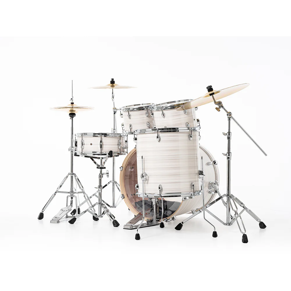PEARL EXX725SBR/C777 Export EXX Slipstream White 5 Parça (22B/10T/12T/16F/14S) HWP-834 Aksam Setli ve Sabian SBR Zil Setli Akustik Davul Seti