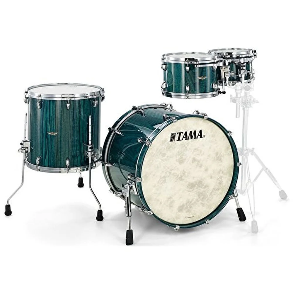 TAMA TW42RZS-LIC STAR Walnut Light Indigo Japanese Chestnut 4 Parça (22B/10T/12T/16F) Akustik Davul Seti