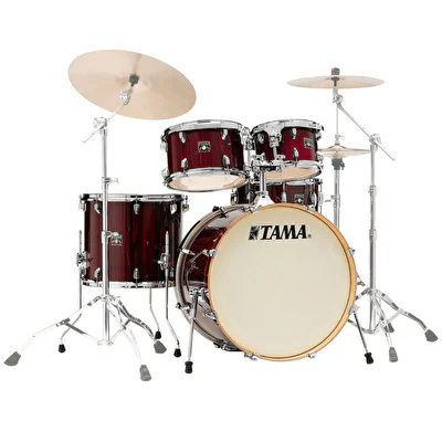 TAMA CL52KRSP-GGP Superstar Classic Gloss Garnet Lacebark Pine 5 Parça (22B/10T/12T/16F/14S) Akustik Davul Seti