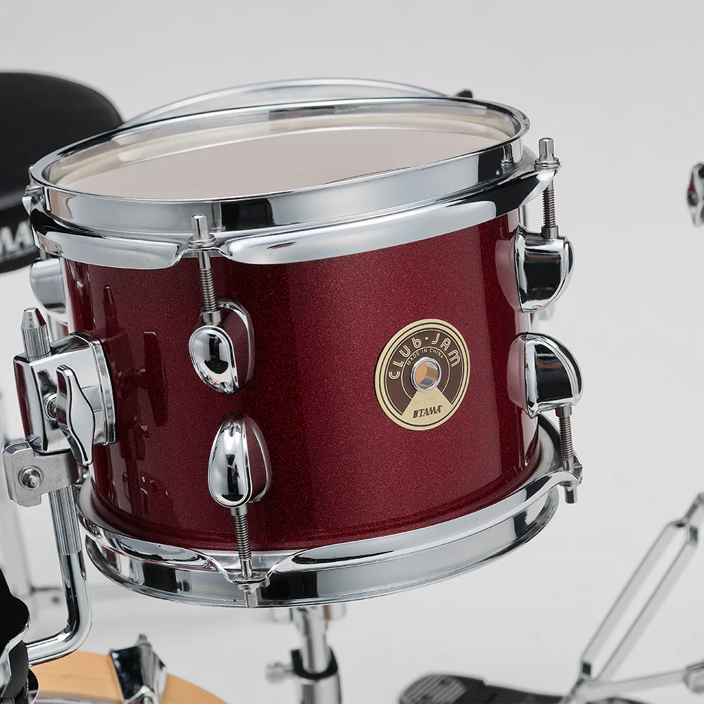 TAMA LJK44H4-CPM Club-Jam Flyer Candy Apple Mist (14B/8T/10F/10S) 4 Parça Aksamlı Akustik Davul Seti