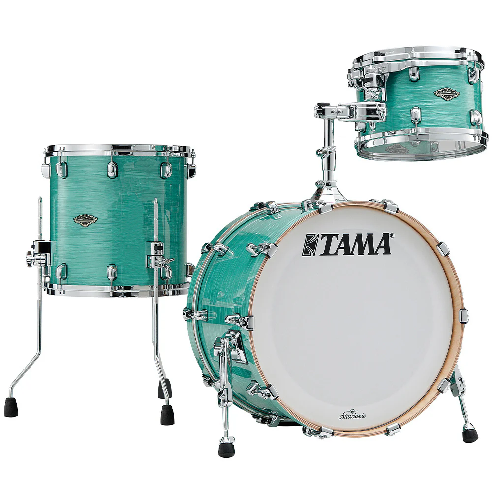 TAMA WBR30RS-SGS Starclassic Walnut/Birch Surf Green Silk 3 Parça (20B/12T/14F) Aksutik Davul Seti