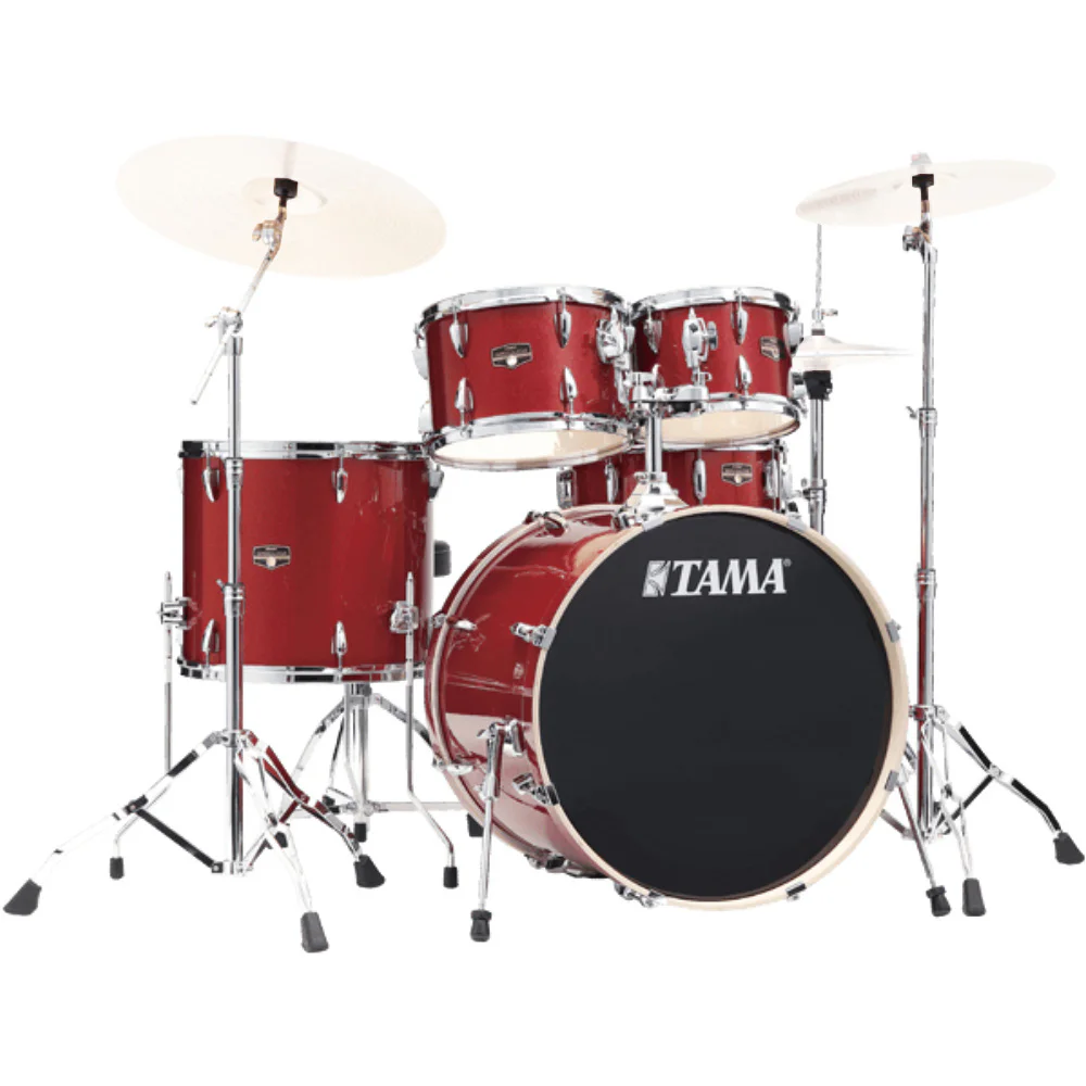 TAMA IP50H6W-BRM Imperialstar Burnt Red Mist 5 Parça (20B/10T/12T/14F/14S) Aksamlı Akustik Davul Seti