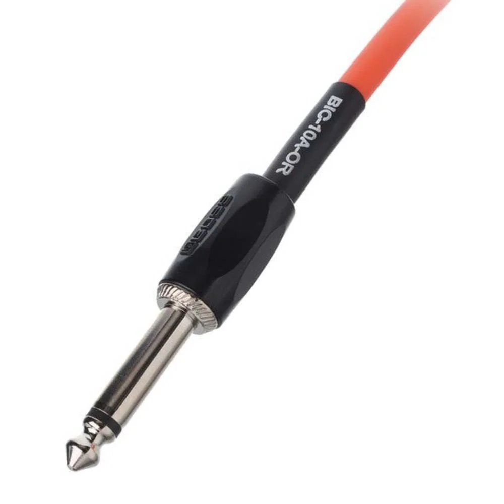 BOSS BIC-10A-OR Düz/L Uç 3 Metre Turuncu Enstrüman Kablosu