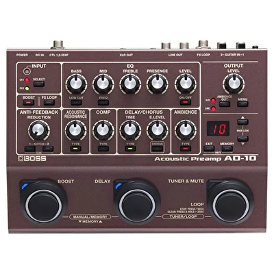 BOSS AD-10 Akustik Gitar Prosesörü