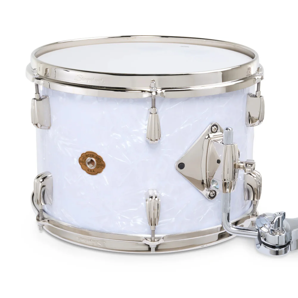 SLINGERLAND Radio King Outfit White Marine Pearl Wrap 4 Parça (20B/12T/14F/14S) Akustik Davul Seti