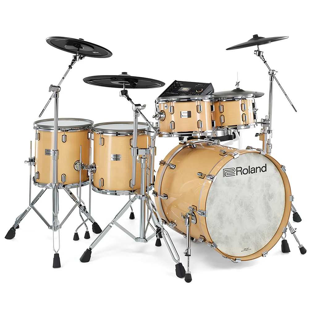 ROLAND VAD716 V-Drums Acoustic Design Gloss Natural Elektronik Davul Seti