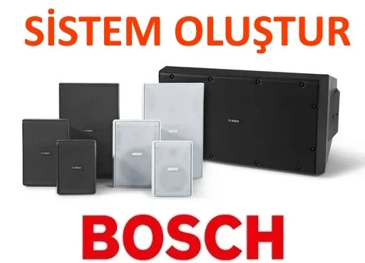 BOSCH SET Arka Plan Müziği için Ses Sistemini kendin oluştur (100V Hat Trafolu )