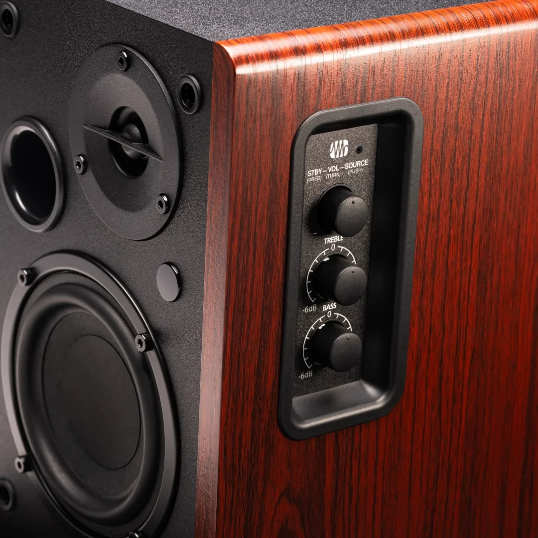 PreSonus Eris Accent Bookshelf monitor - 4" Aktif, ahşap panelli (Çift)