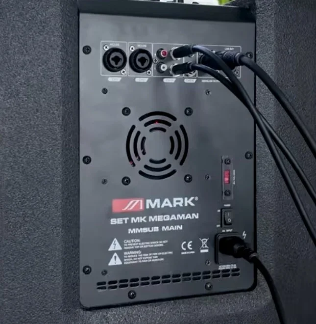 MARK MK MEGAMAN SET L/R Stereo Aktif Sütun Hoparlör Seti 2 x 12-inch Sub + 2 x 4x3-inch Satelite