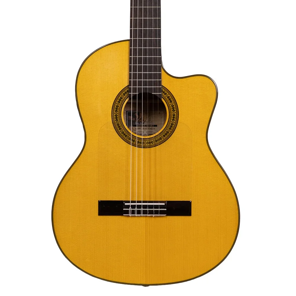 Barcelona Fuego Cutaway Natural Klasik Gitar