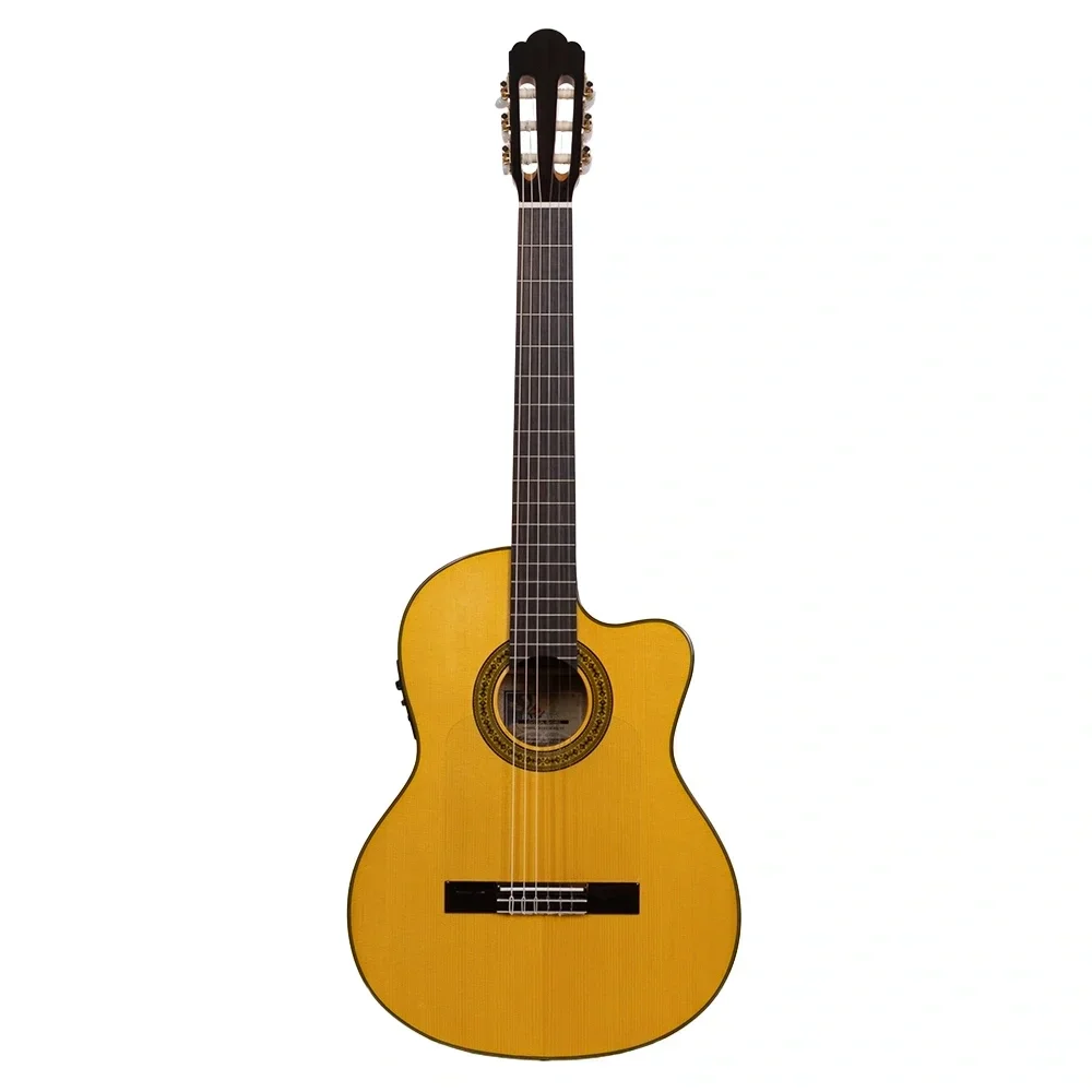Barcelona Fuego CEQ Cutaway Natural Elektro Klasik Gitar