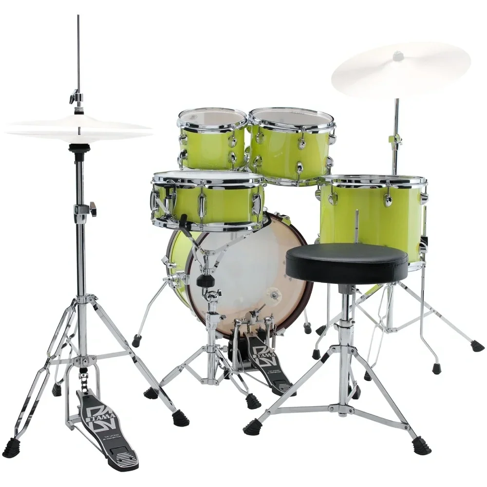 TAMA LJK56H5-FYM Club-JAM Fluorescent Yellow Mist 5 Parça (16B/8T/10T/12F/12S) Sınırlı Üretim Akustik Davul Seti